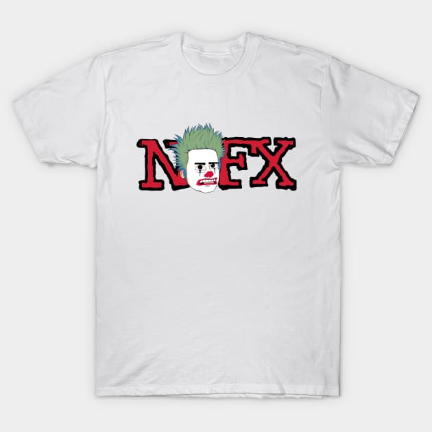 NOFX band merch funny cartoon style design T-Shirt by ROCKHOPPER